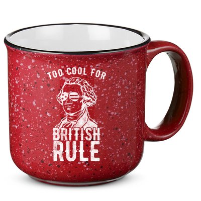 Too Cool For British Rule Usa Funny 15oz Campfire Ceramic Mug