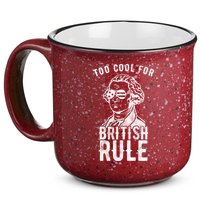 Too Cool For British Rule Usa Funny 15oz Campfire Ceramic Mug