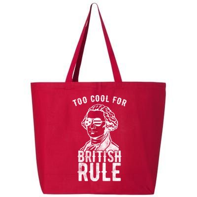 Too Cool For British Rule Usa Funny 25L Jumbo Tote