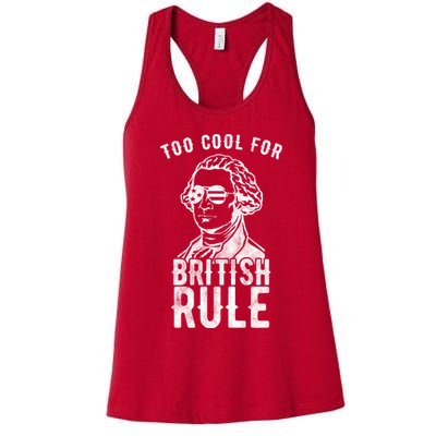 Too Cool For British Rule Usa Funny Womens Tank Top