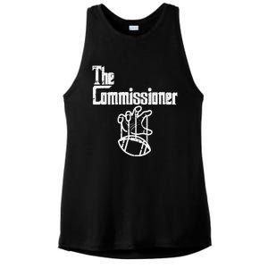 The Commissioner Fantasy Football Commish FFL Ladies PosiCharge Tri-Blend Wicking Tank