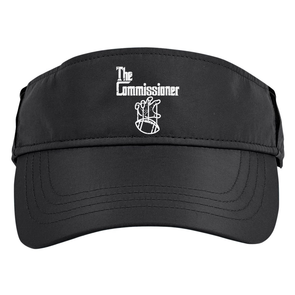 The Commissioner Fantasy Football Commish FFL Adult Drive Performance Visor