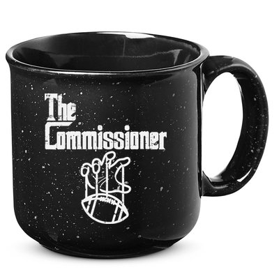 The Commissioner Fantasy Football Commish FFL 15oz Campfire Ceramic Mug