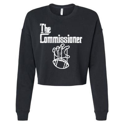 The Commissioner Fantasy Football Commish FFL Cropped Pullover Crew