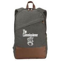 The Commissioner Fantasy Football Commish FFL Cotton Canvas Backpack