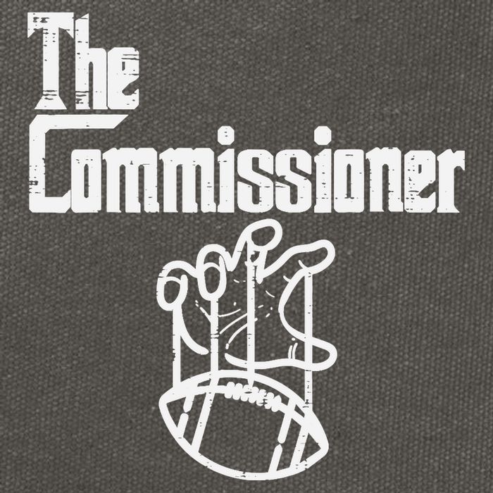 The Commissioner Fantasy Football Commish FFL Cotton Canvas Backpack