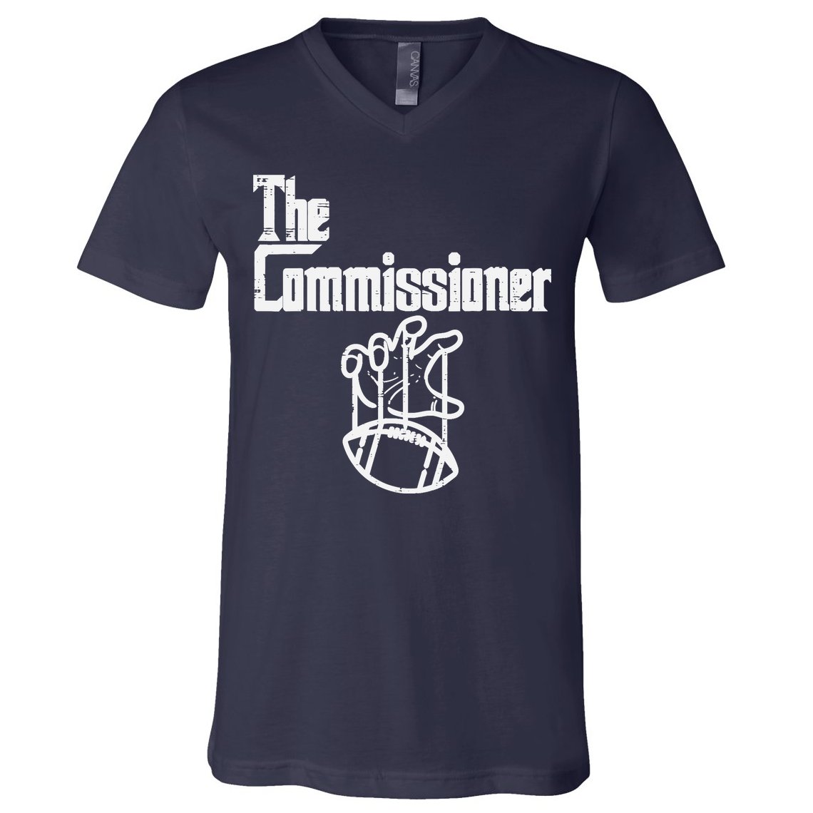 The Commissioner Fantasy Football Commish FFL V-Neck T-Shirt
