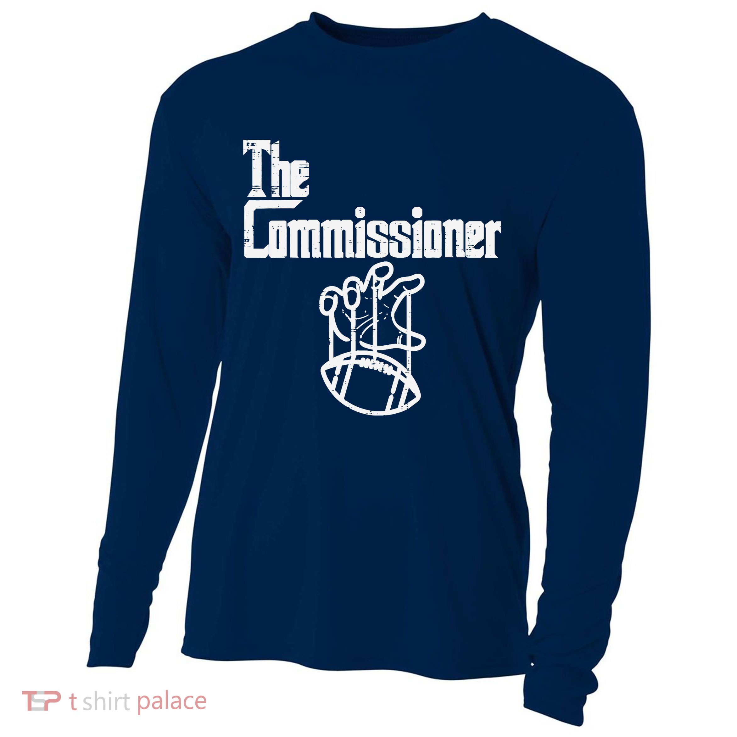 The Commissioner Fantasy Football Commish FFL Cooling Performance Long Sleeve Crew