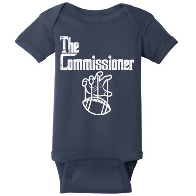 The Commissioner Fantasy Football Commish FFL Baby Bodysuit
