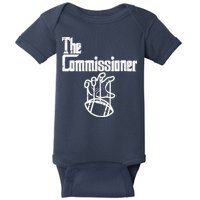 The Commissioner Fantasy Football Commish FFL Baby Bodysuit