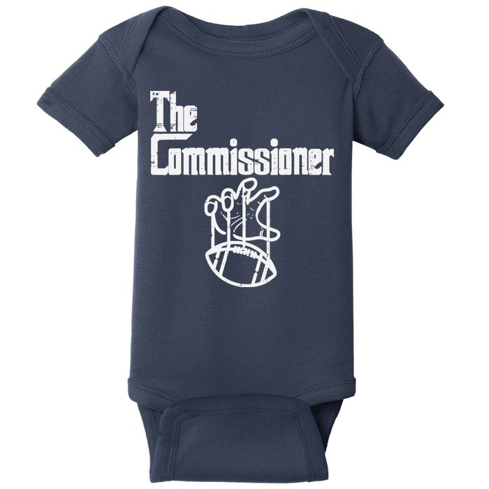 The Commissioner Fantasy Football Commish FFL Baby Bodysuit