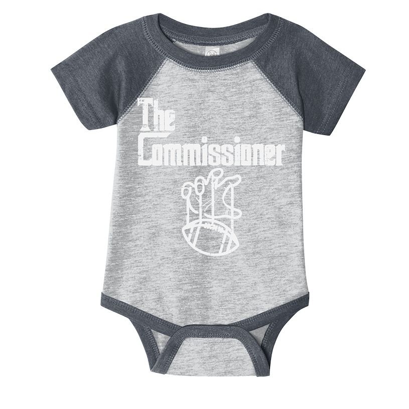 The Commissioner Fantasy Football Commish FFL Infant Baby Jersey Bodysuit