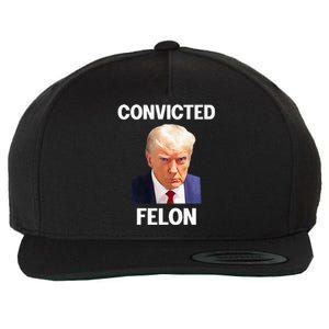 Trump Convicted Felon Wool Snapback Cap