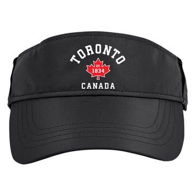 Toronto Canada Funny Gift Canadian Flag Maple Leaf Gift Adult Drive Performance Visor