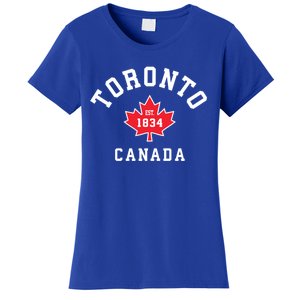 Toronto Canada Funny Gift Canadian Flag Maple Leaf Gift Women's T-Shirt