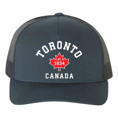 Toronto Canada Funny Gift Canadian Flag Maple Leaf Gift Yupoong Adult 5-Panel Trucker Hat