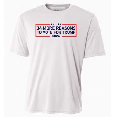 Trump Convicted Felon 34 More Reasons To Vote For Trump 2024 Cooling Performance Crew T-Shirt