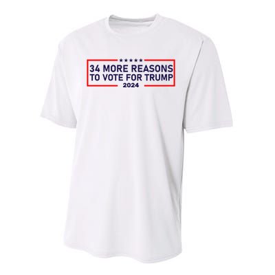 Trump Convicted Felon 34 More Reasons To Vote For Trump 2024 Performance Sprint T-Shirt