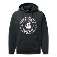 Tory Cunts Fuck Off Performance Fleece Hoodie