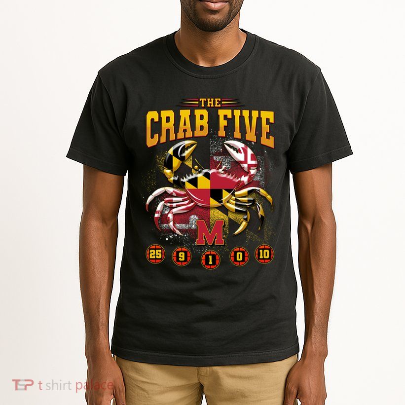 The Crab Five Maryland Basketball Sports Fan Tall T-Shirt