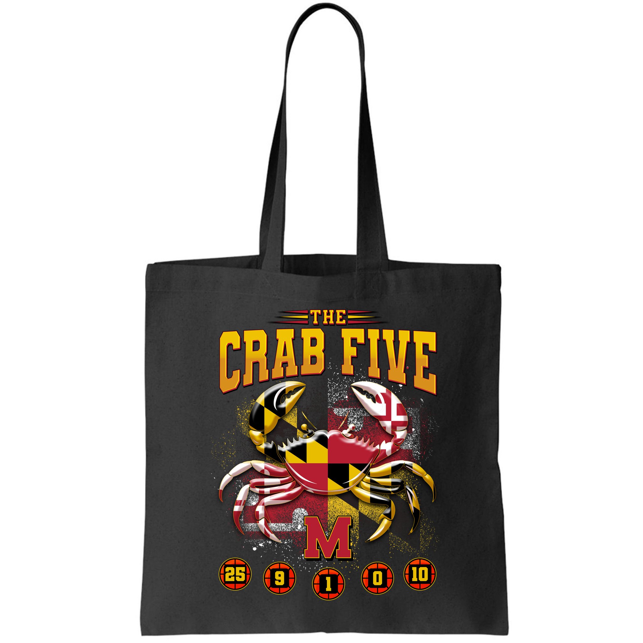 The Crab Five Maryland Basketball Sports Fan Bag