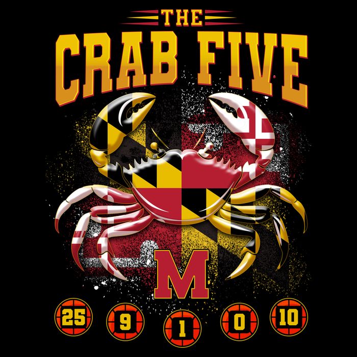 The Crab Five Maryland Basketball Sports Fan Bag