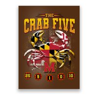 The Crab Five Maryland Basketball Sports Fan Poster