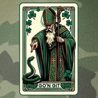 Tarot Card Funny St Patricks Day Gon Git St Patrick Legacy Tie Dye Trucker Hat