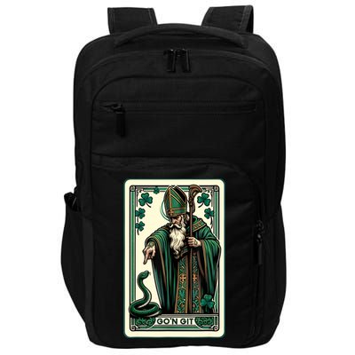Tarot Card Funny St Patricks Day Gon Git St Patrick Impact Tech Backpack