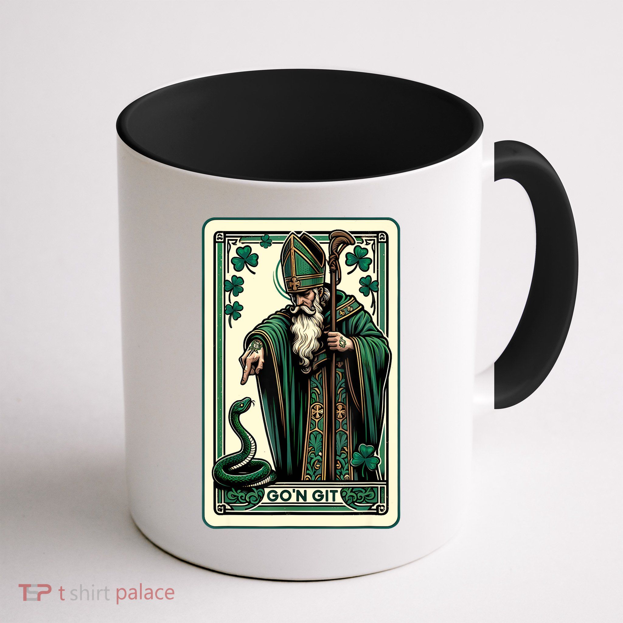Tarot Card Funny St Patricks Day Gon Git St Patrick Mug