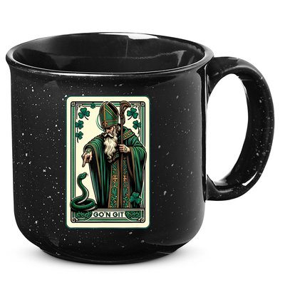 Tarot Card Funny St Patricks Day Gon Git St Patrick 15oz Campfire Ceramic Mug