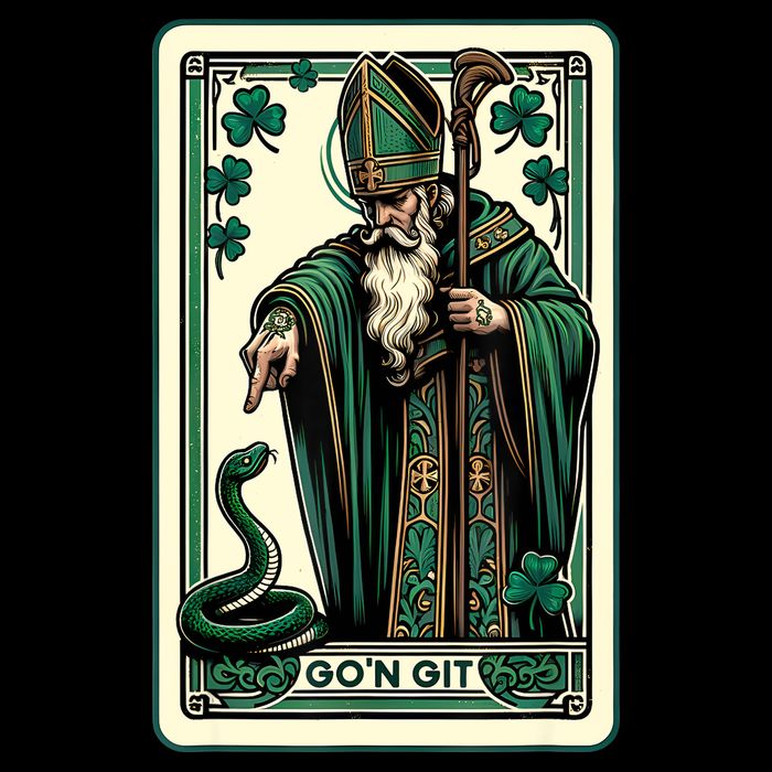 Tarot Card Funny St Patricks Day Gon Git St Patrick Drawstring Bag