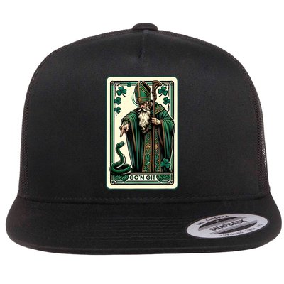 Tarot Card Funny St Patricks Day Gon Git St Patrick Flatbill Hat