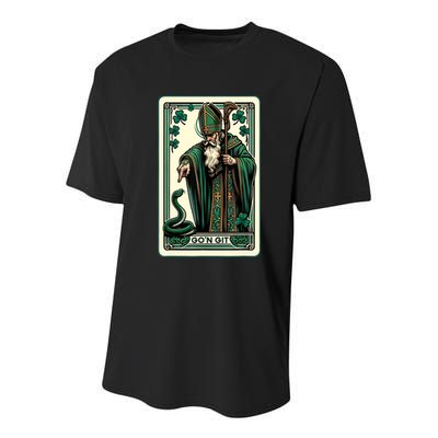 Tarot Card Funny St Patricks Day Gon Git St Patrick Youth Performance Sprint T-Shirt
