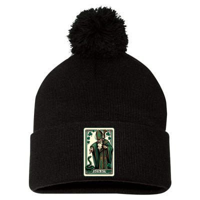 Tarot Card Funny St Patricks Day Gon Git St Patrick Pom Pom 12in Knit Beanie