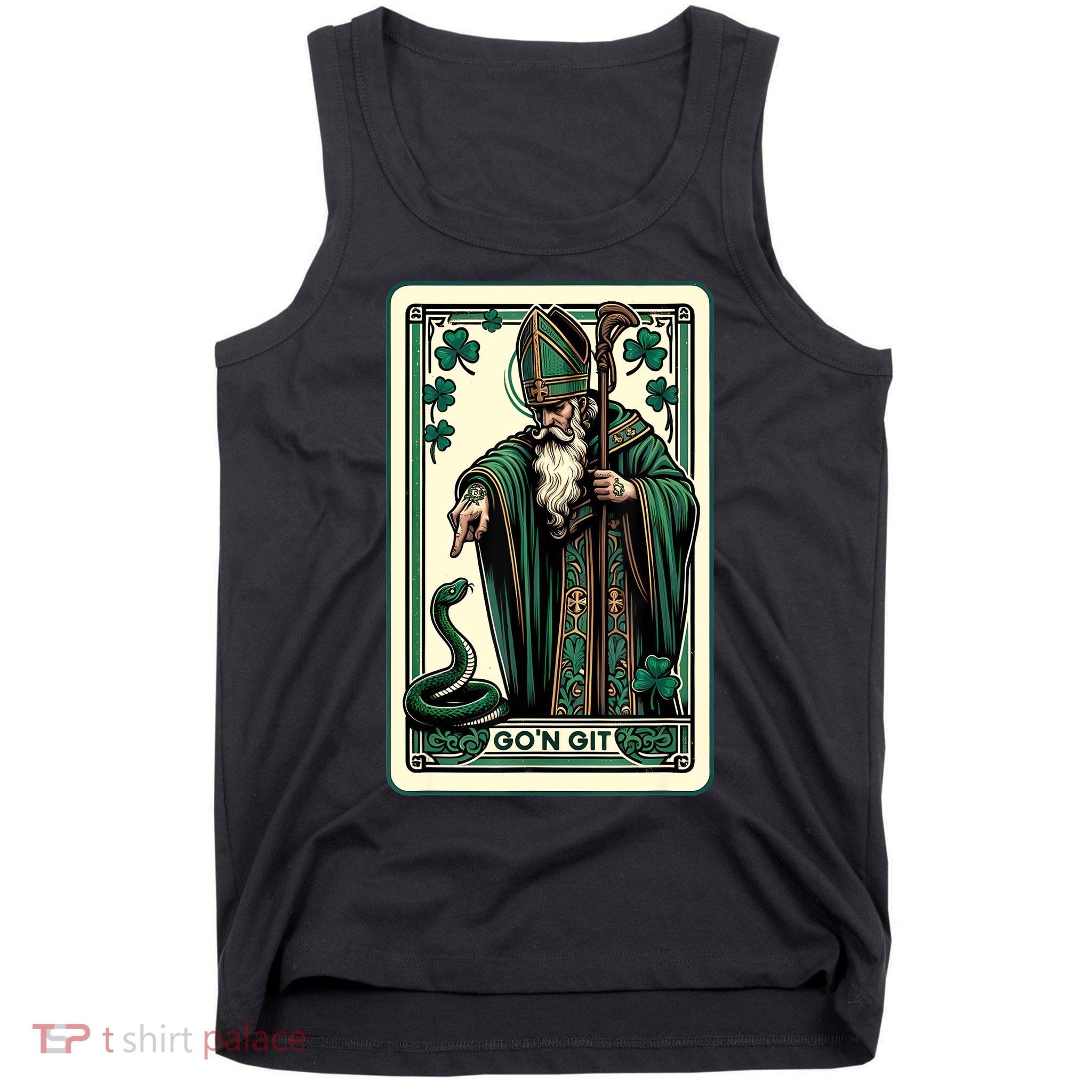 Tarot Card Funny St Patricks Day Gon Git St Patrick Tank Top