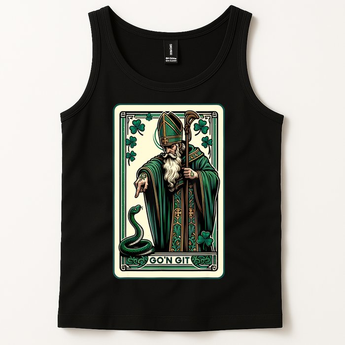 Tarot Card Funny St Patricks Day Gon Git St Patrick Tank Top