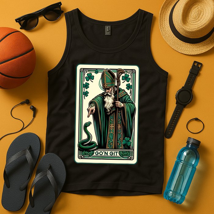 Tarot Card Funny St Patricks Day Gon Git St Patrick Tank Top
