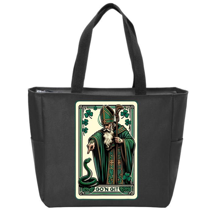 Tarot Card Funny St Patricks Day Gon Git St Patrick Zip Tote Bag