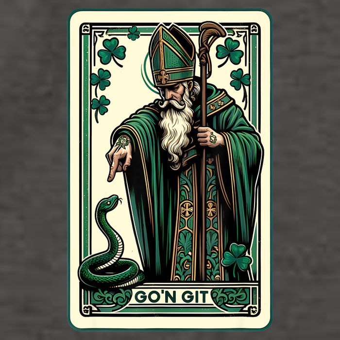 Tarot Card Funny St Patricks Day Gon Git St Patrick Vector Backpack