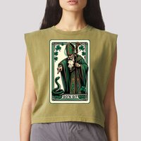 Tarot Card Funny St Patricks Day Gon Git St Patrick Garment-Dyed Women's Muscle Tee