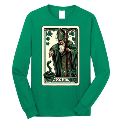 Tarot Card Funny St Patricks Day Gon Git St Patrick Long Sleeve Shirt