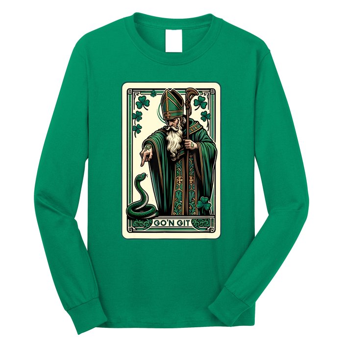 Tarot Card Funny St Patricks Day Gon Git St Patrick Long Sleeve Shirt