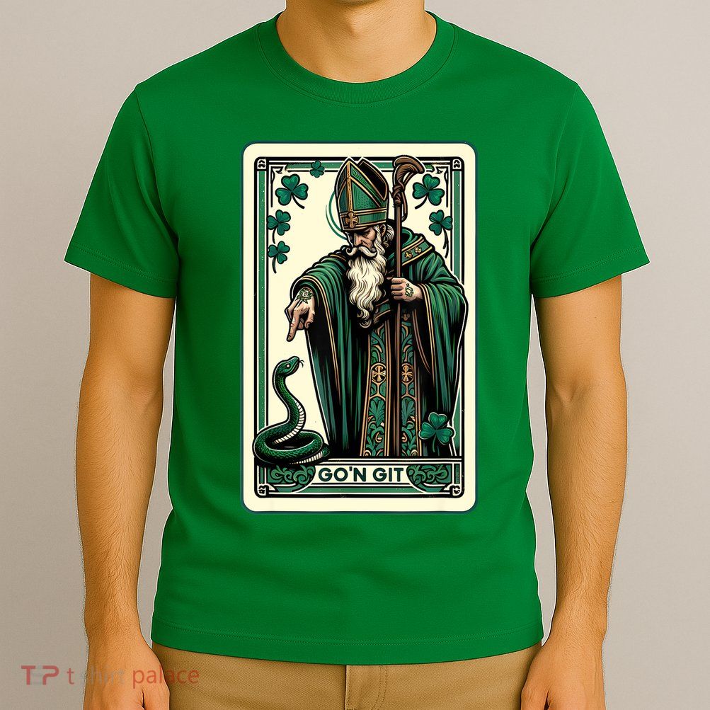 Tarot Card Funny St Patricks Day Gon Git St Patrick T-Shirt