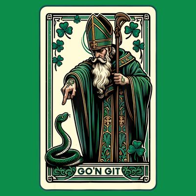 Tarot Card Funny St Patricks Day Gon Git St Patrick T-Shirt