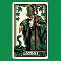 Tarot Card Funny St Patricks Day Gon Git St Patrick Tall T-Shirt