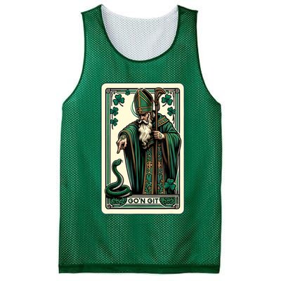 Tarot Card Funny St Patricks Day Gon Git St Patrick Mesh Reversible Basketball Jersey Tank