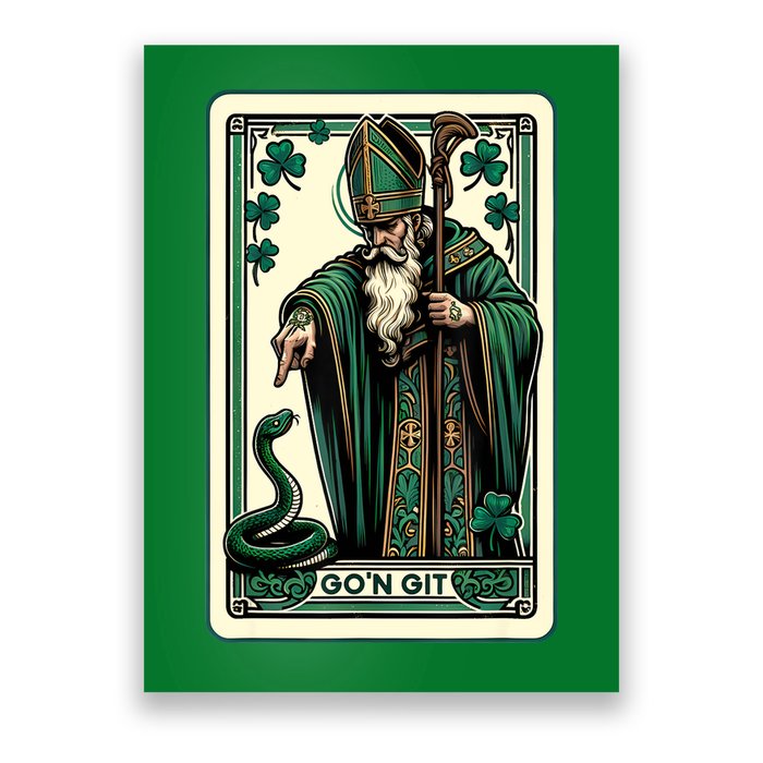 Tarot Card Funny St Patricks Day Gon Git St Patrick Poster