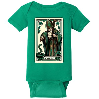 Tarot Card Funny St Patricks Day Gon Git St Patrick Baby Bodysuit