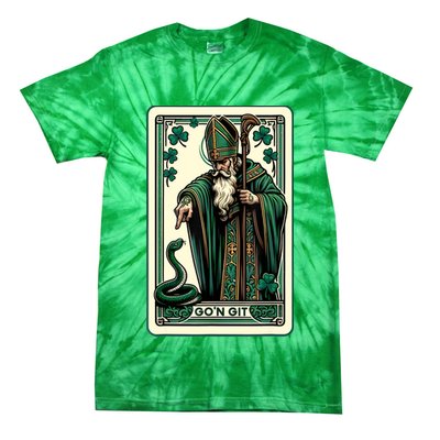 Tarot Card Funny St Patricks Day Gon Git St Patrick Tie-Dye T-Shirt